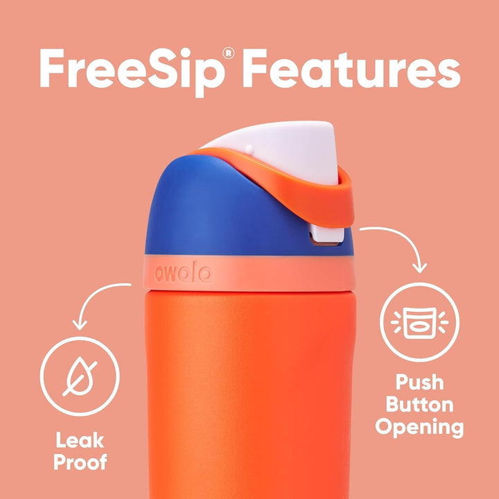 Owala Kids' Insulated FreeSip Drink Bottle - 475ml - Blue Citrus