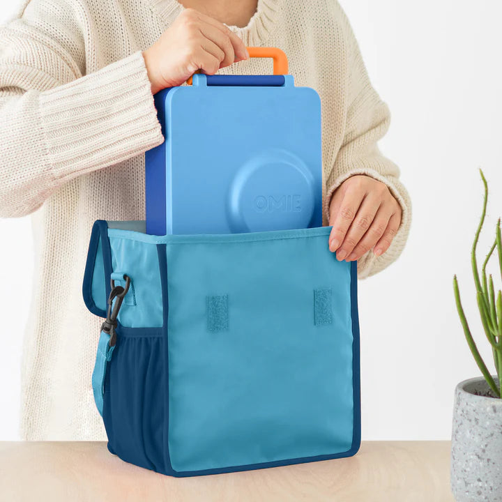 OmieTote Lunch Bag with Carry Handle - Blue