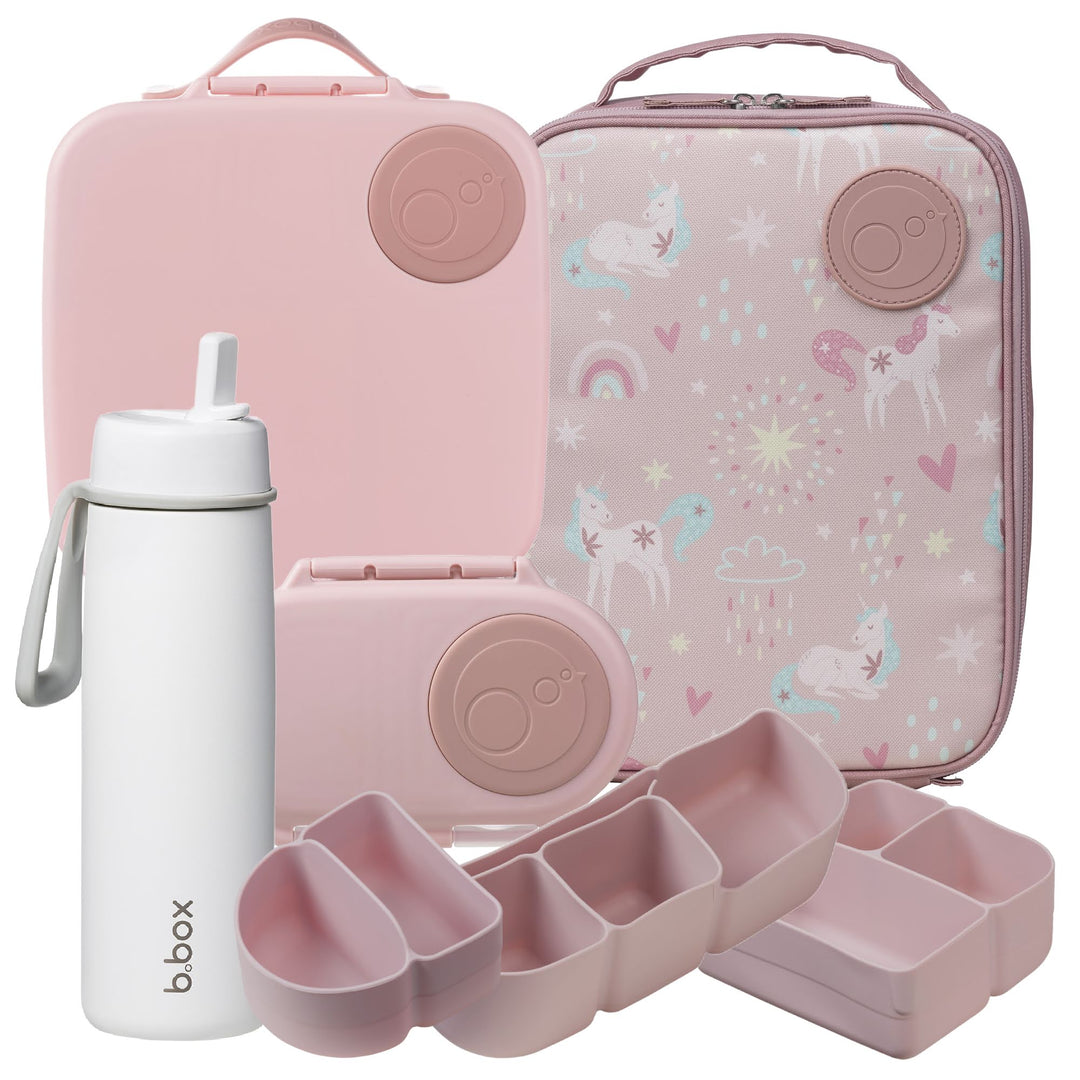PRE-ORDER b.box Unicorn Dreams + Blush Crush Lunch & Drink Bundle