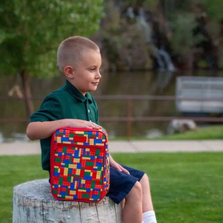 Sachi Insulated Lunch Bag - Bricks