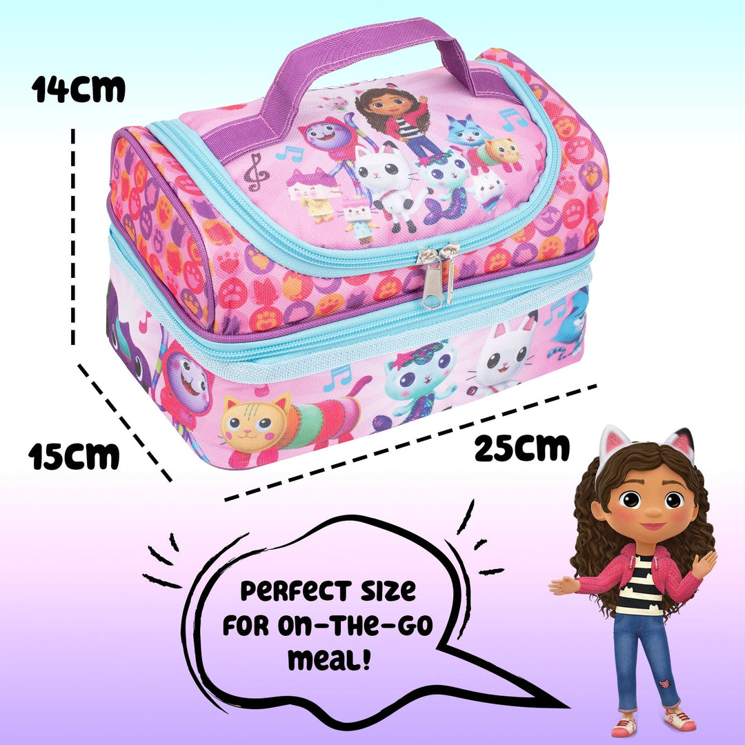 Dual Compartment Insulated Lunch Bag - Gabby's Dollhouse