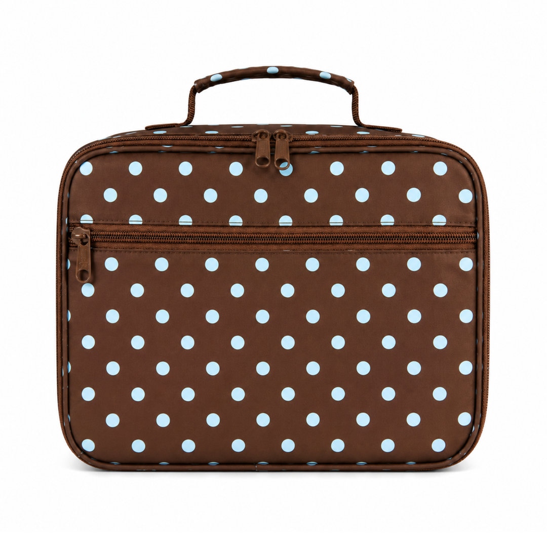 Kinnder JUNIOR Insulated Lunch Bag + Ice Pack - Polka Dots