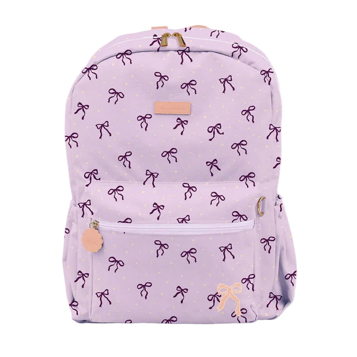Fox & Fallow Campus Backpack + Large Insulated Lunch Bag Bundle - Violet Ribbons