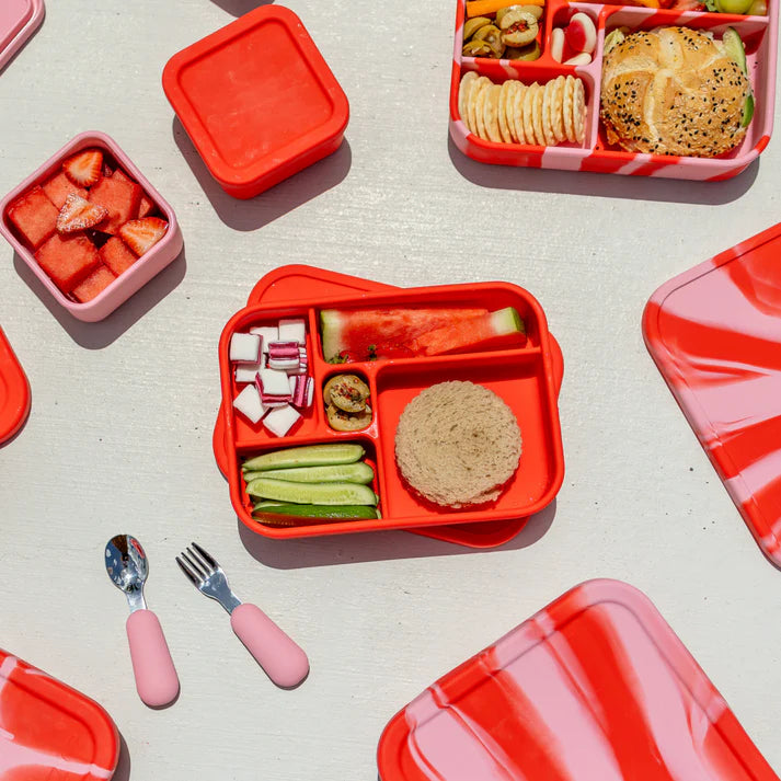 Silicone Bento Lunch Box - Chilli