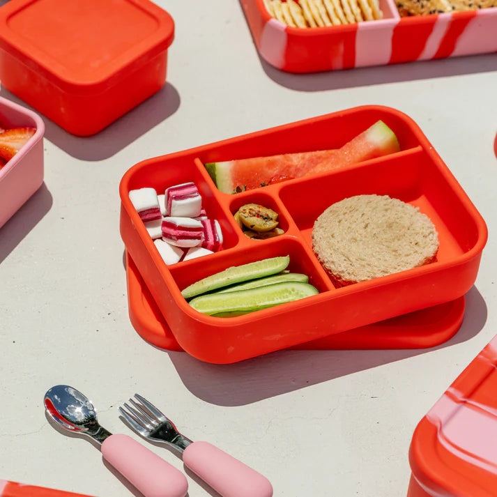 Silicone Bento Lunch Box - Chilli