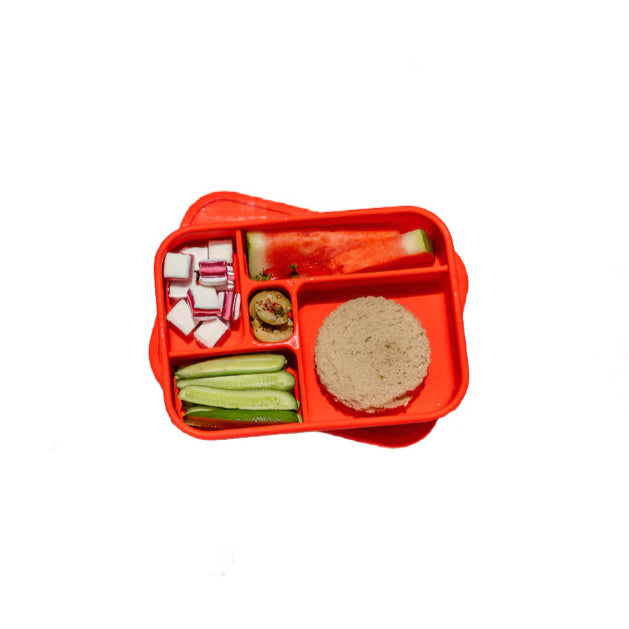 Silicone Bento Lunch Box - Chilli