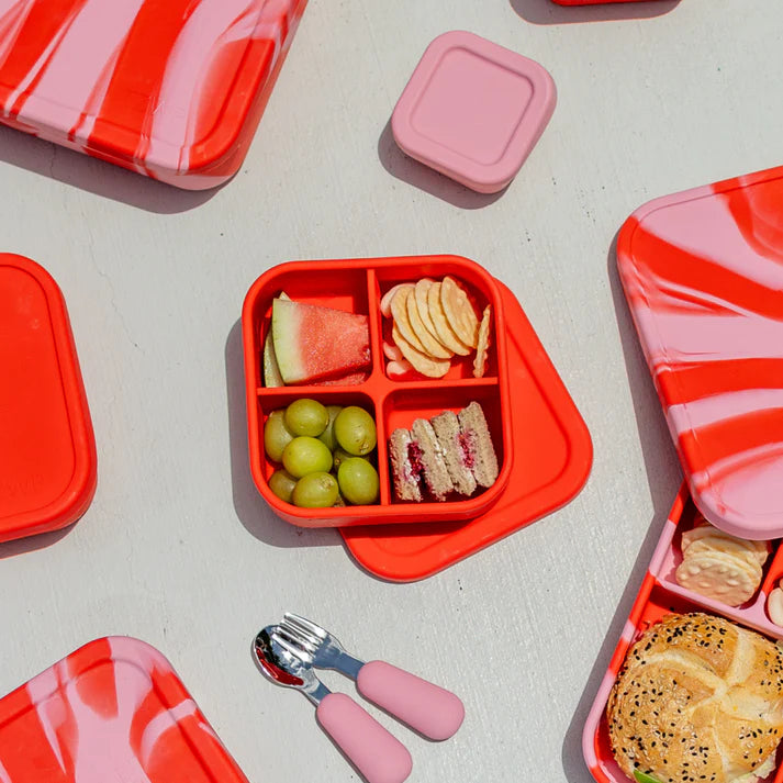 Silicone Bento Snack Box - Chilli