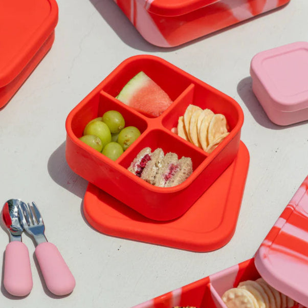 Silicone Bento Snack Box - Chilli