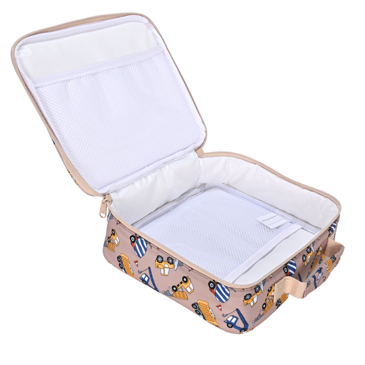 Kinnder JUNIOR Insulated Lunch Bag + Ice Pack - Construction Crew