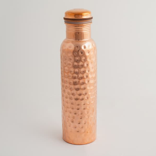 Goodly Gosh Hammered Copper Water Bottle - 950ml