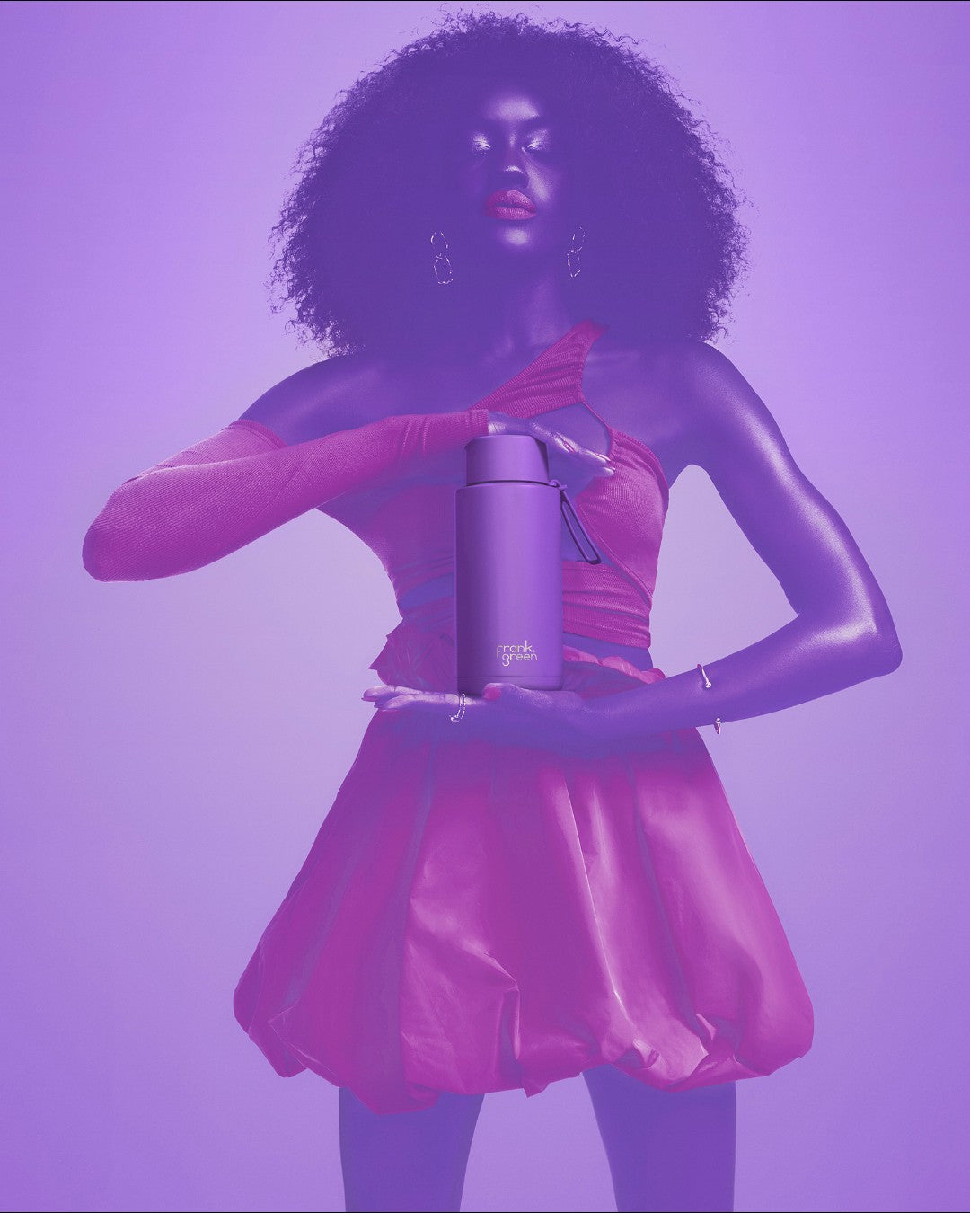 Frank Green Insulated Drink Bottle 1L - Cosmic Purple