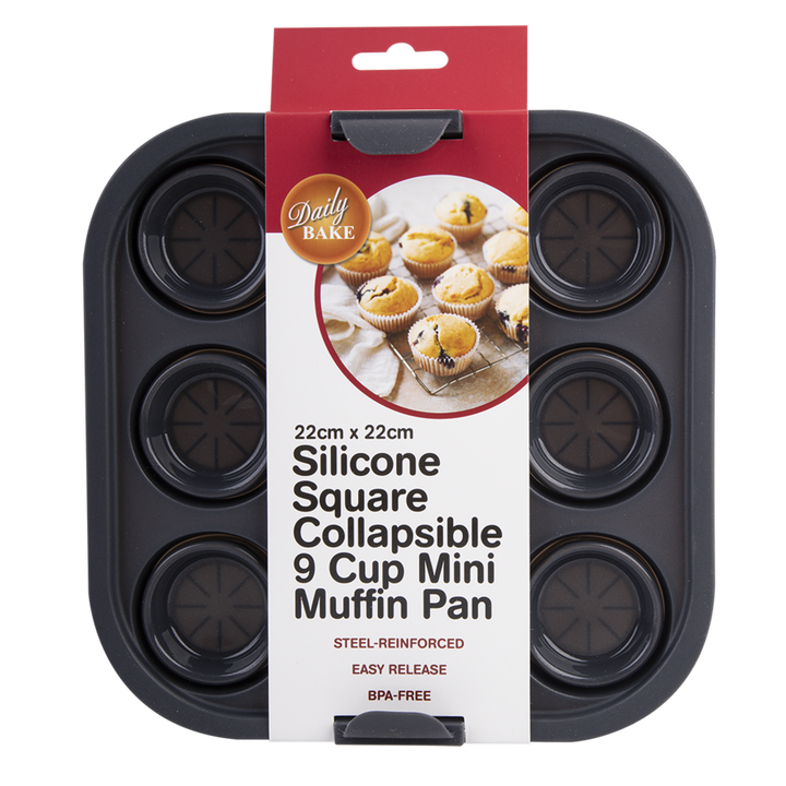 Silicone Air Fryer Square 9 Hole Muffin Pan