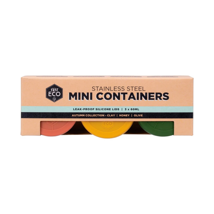 Stainless Steel Mini Containers Set 3 - Autumn