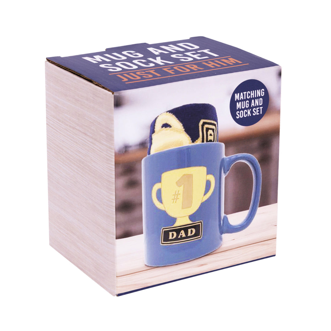 DAD Mug & Sock Set - #1 Dad