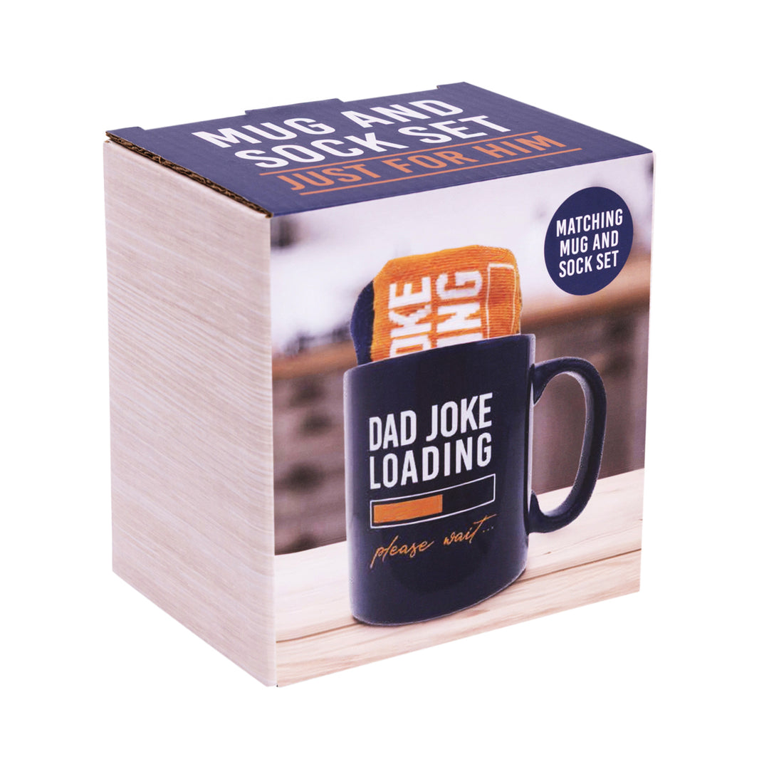DAD Mug & Sock Set - Dad Joke Loading