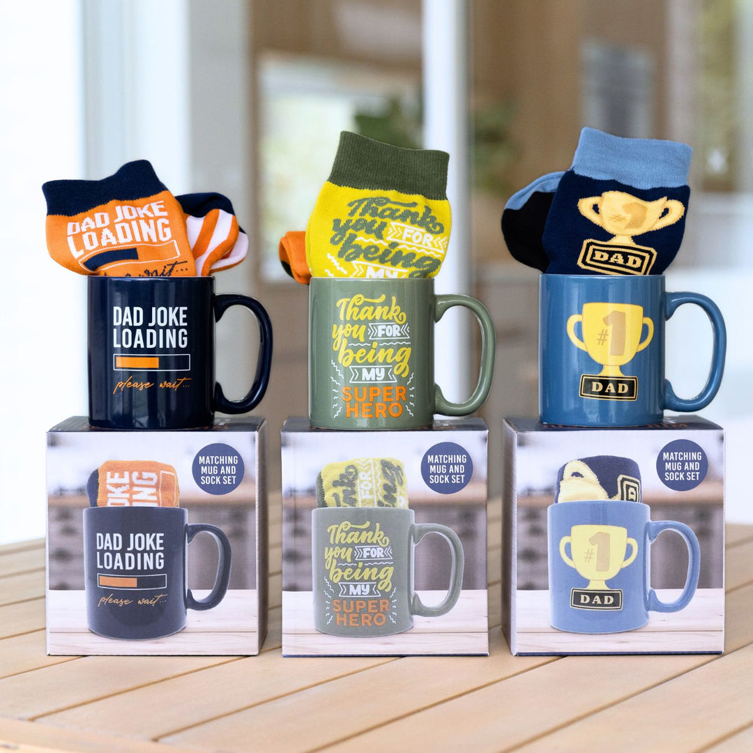 Father's Day Mug & Sock Set - Super Hero