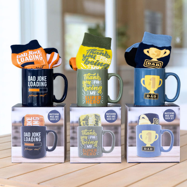 Father's Day Mug & Sock Set - Super Hero