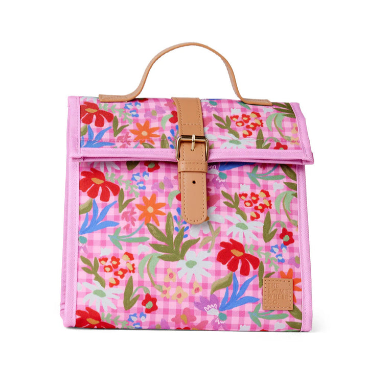 The Somewhere Co. Insulated Lunch Satchel - Flowerburst