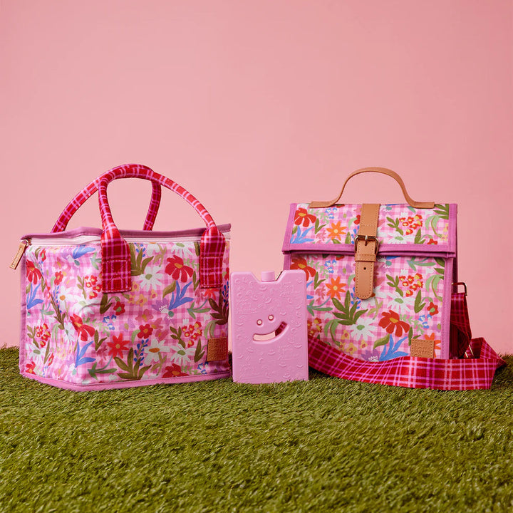 The Somewhere Co. Insulated Lunch Satchel - Flowerburst