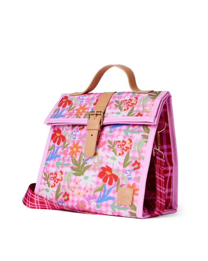 The Somewhere Co. Insulated Lunch Satchel - Flowerburst