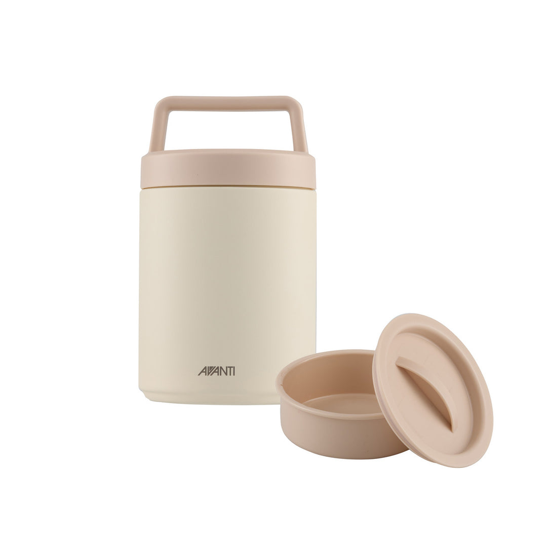 Avanti Insulated Food Jar With Removable Container - 480ml - Sand Dune