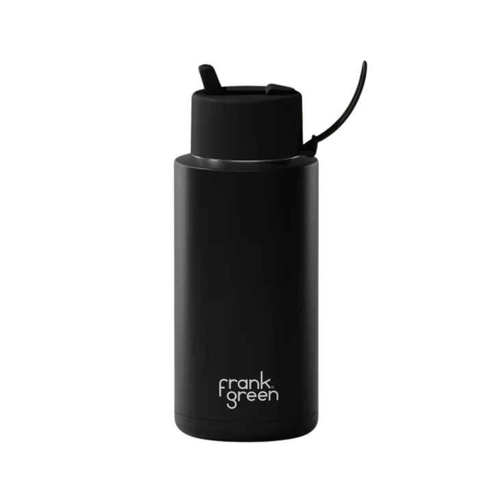 Frank Green Insulated Drink Bottle 1L - Midnight Black