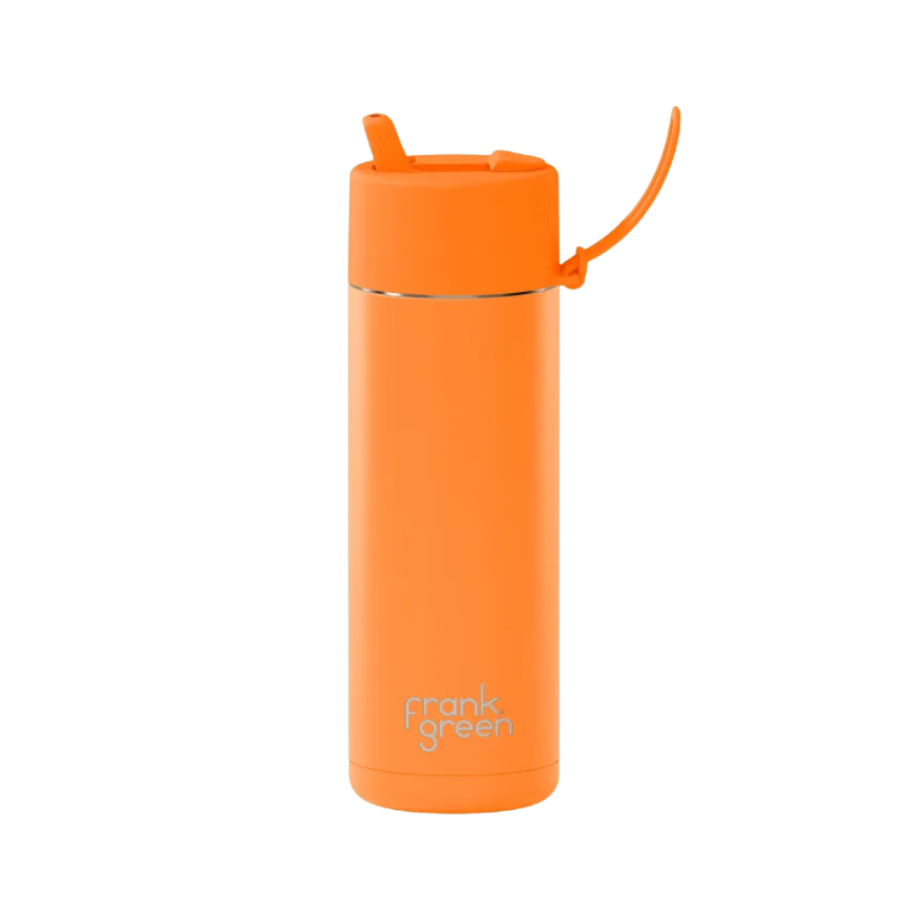 Frank Green Insulated Drink Bottle 595ml - Neon Orange