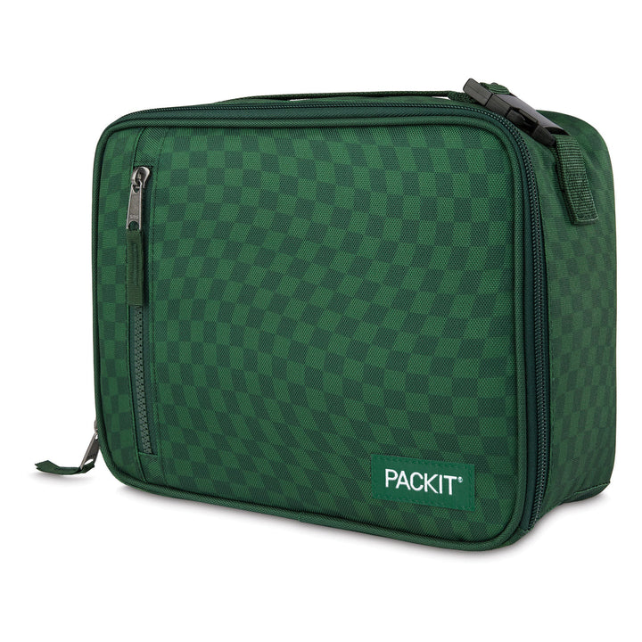 PackIt Freezable Classic Lunch Bag - Checker Wave Olive