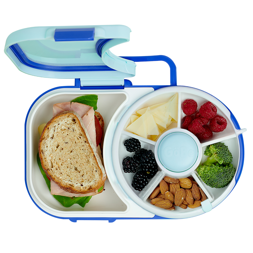 GoBe Snack Spinner Lunchbox - Blueberry Blue