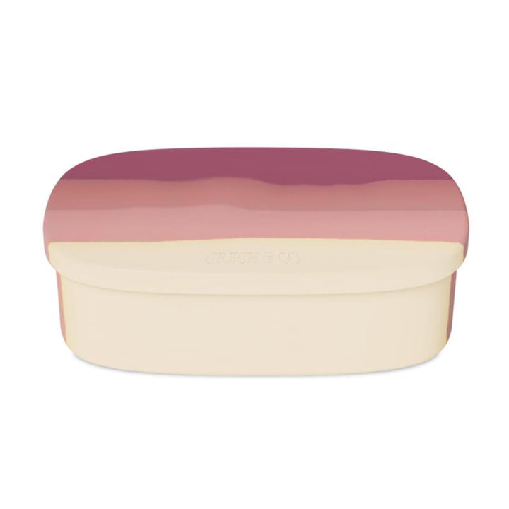 Grech & Co Grand Silicone Lunch Box - Mauve Rose Ombre