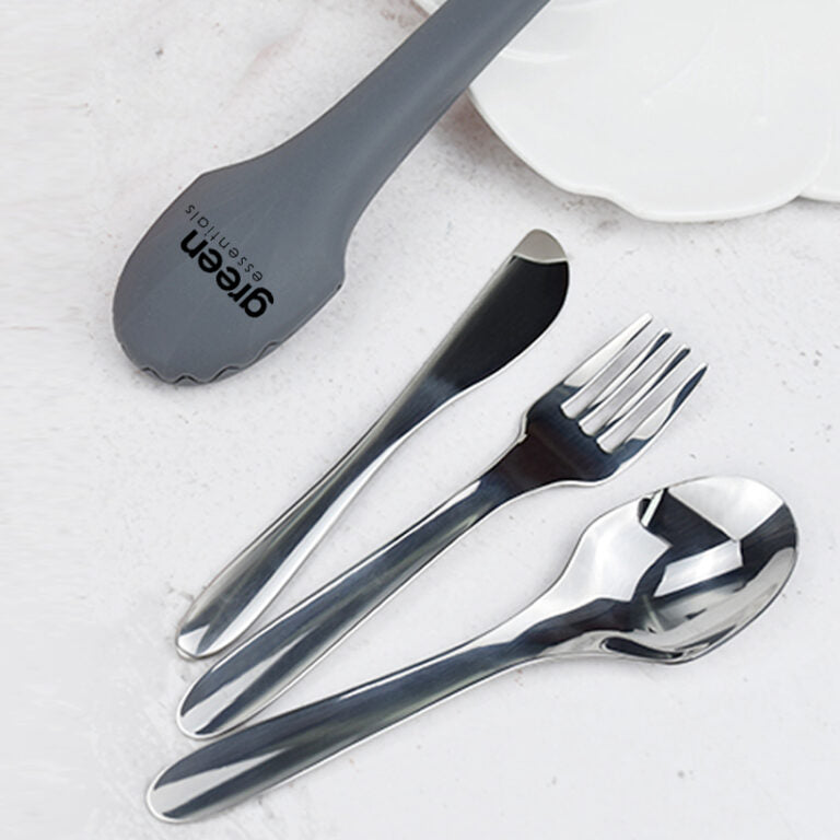 Green Essentials Stainless Steel Travel Cutlery Set - Steel