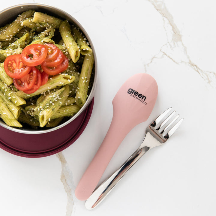 Green Essentials Stainless Steel Travel Cutlery Set - Blush