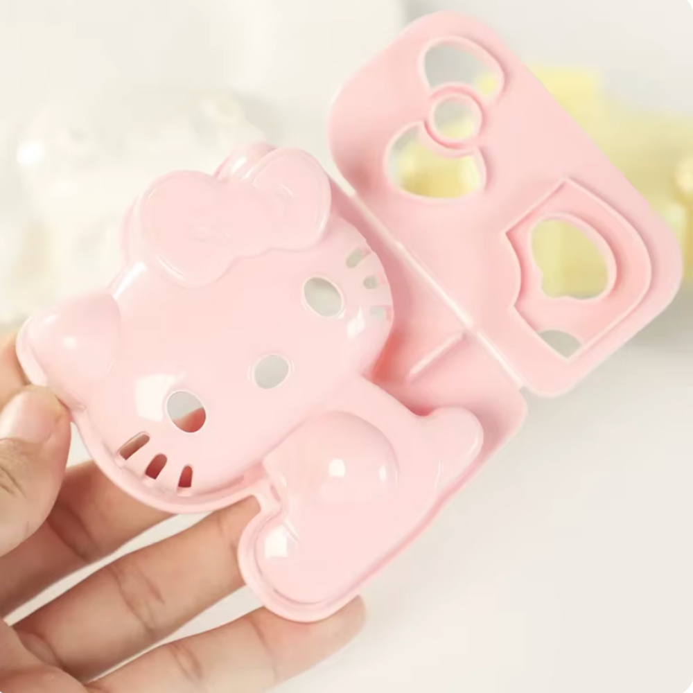 Sanrio Rice Mould & Cutter Set - Hello Kitty