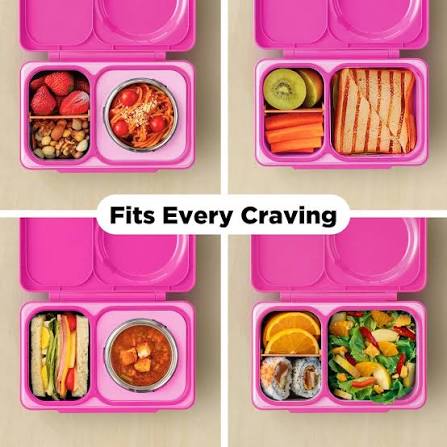 OmieBox UP Hot & Cold Lunch Box - Pop Pink