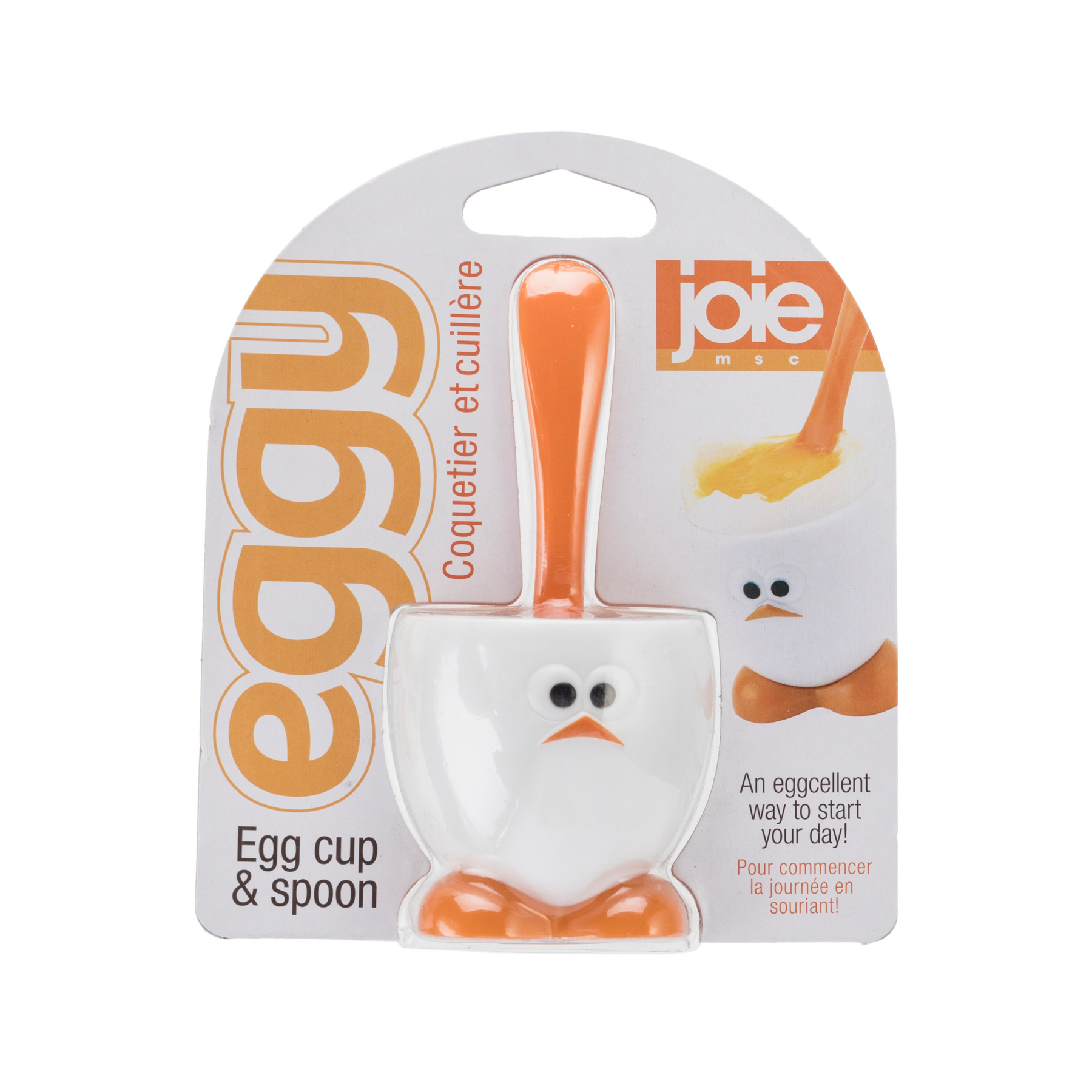 Cuoci Uova Sode Joie Egg Cup-12522 Portauovo Con Cucchiaio Assortiti Nero O Bianco Taglia Unica