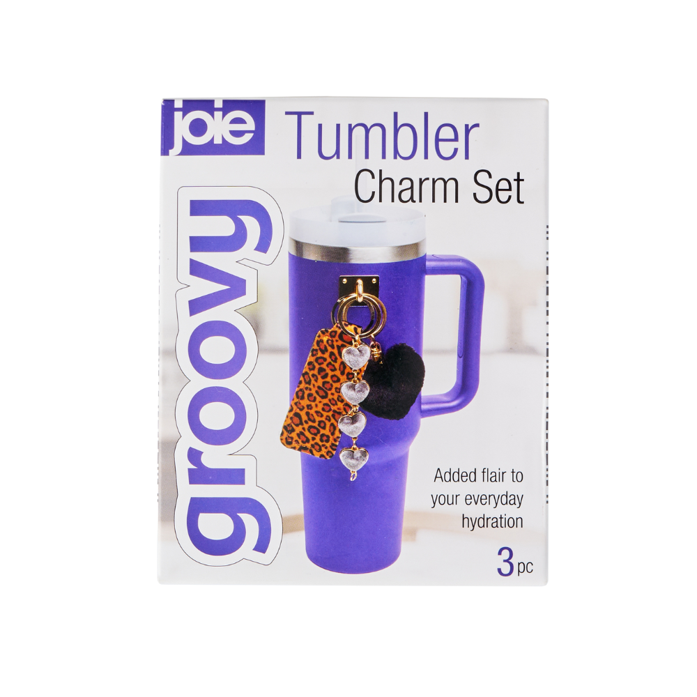 Joie Groovy Tumbler Charm Set - Heart