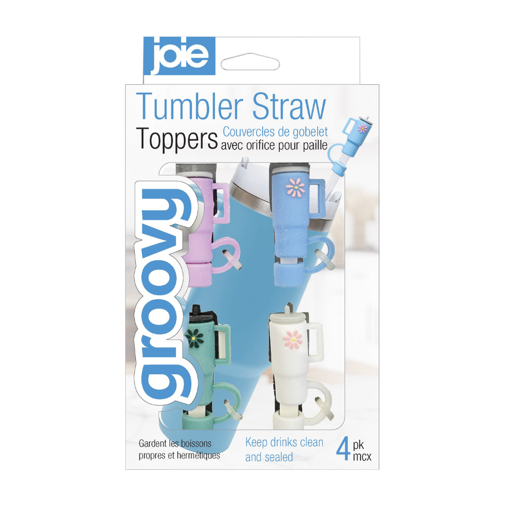 Joie Groovy Tumbler Straw Toppers