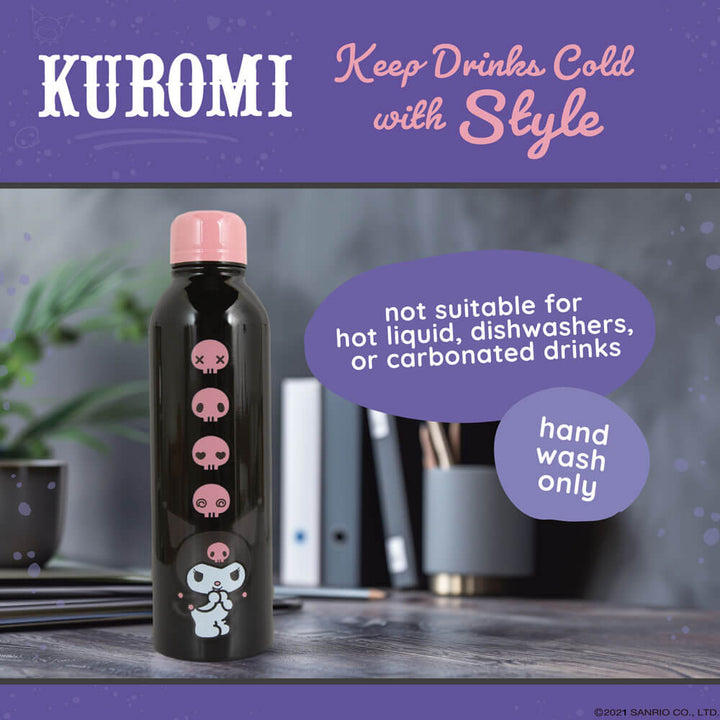 Kuromi 700ml Drink Bottle