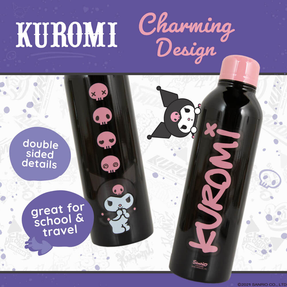 Kuromi 700ml Drink Bottle