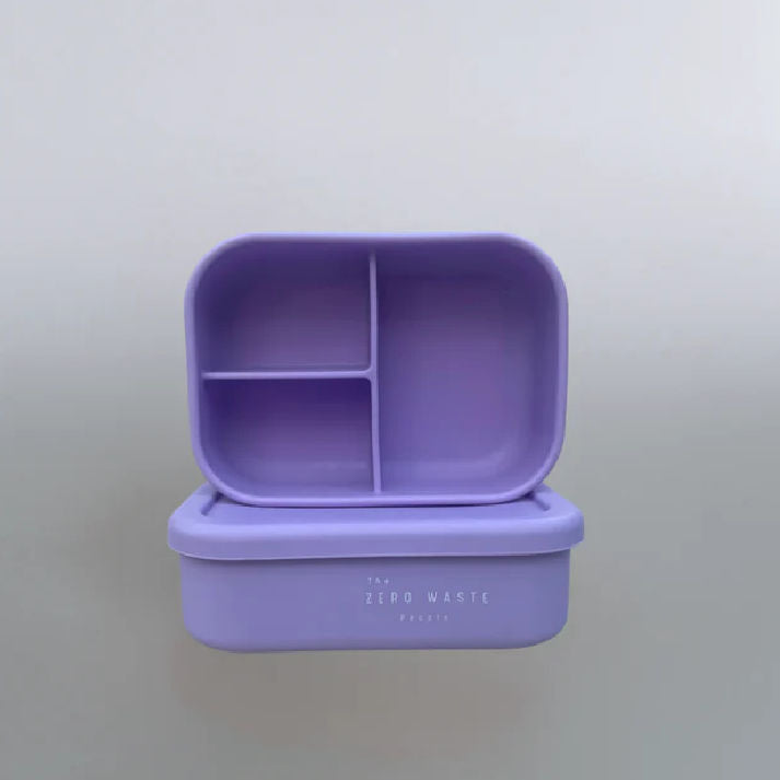 Silicone Bento Snack Box - Lilac