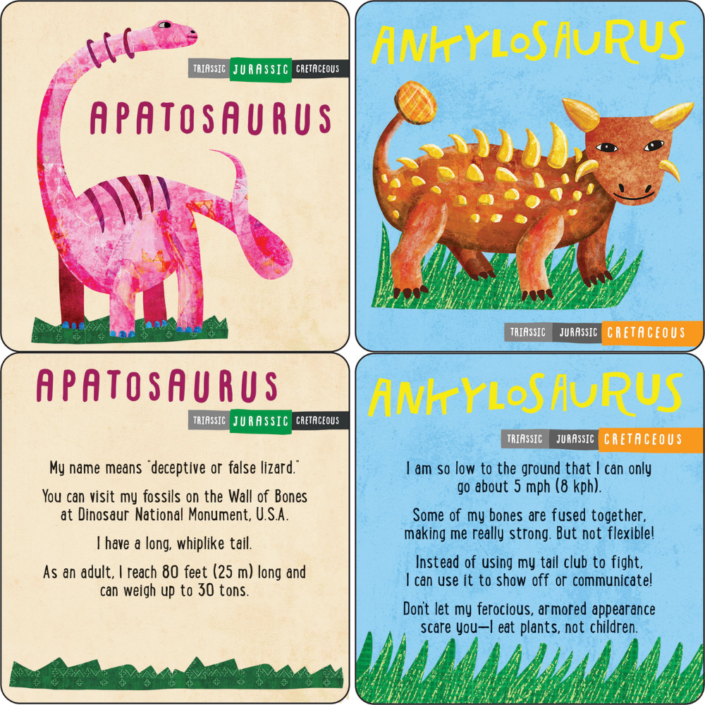 Lunch Box Note Cards - Dinosaurs