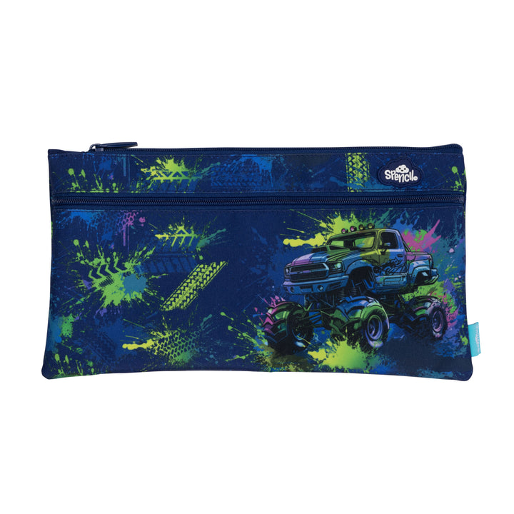 Spencil Twin Zip Pencil Case - Mega Wheels