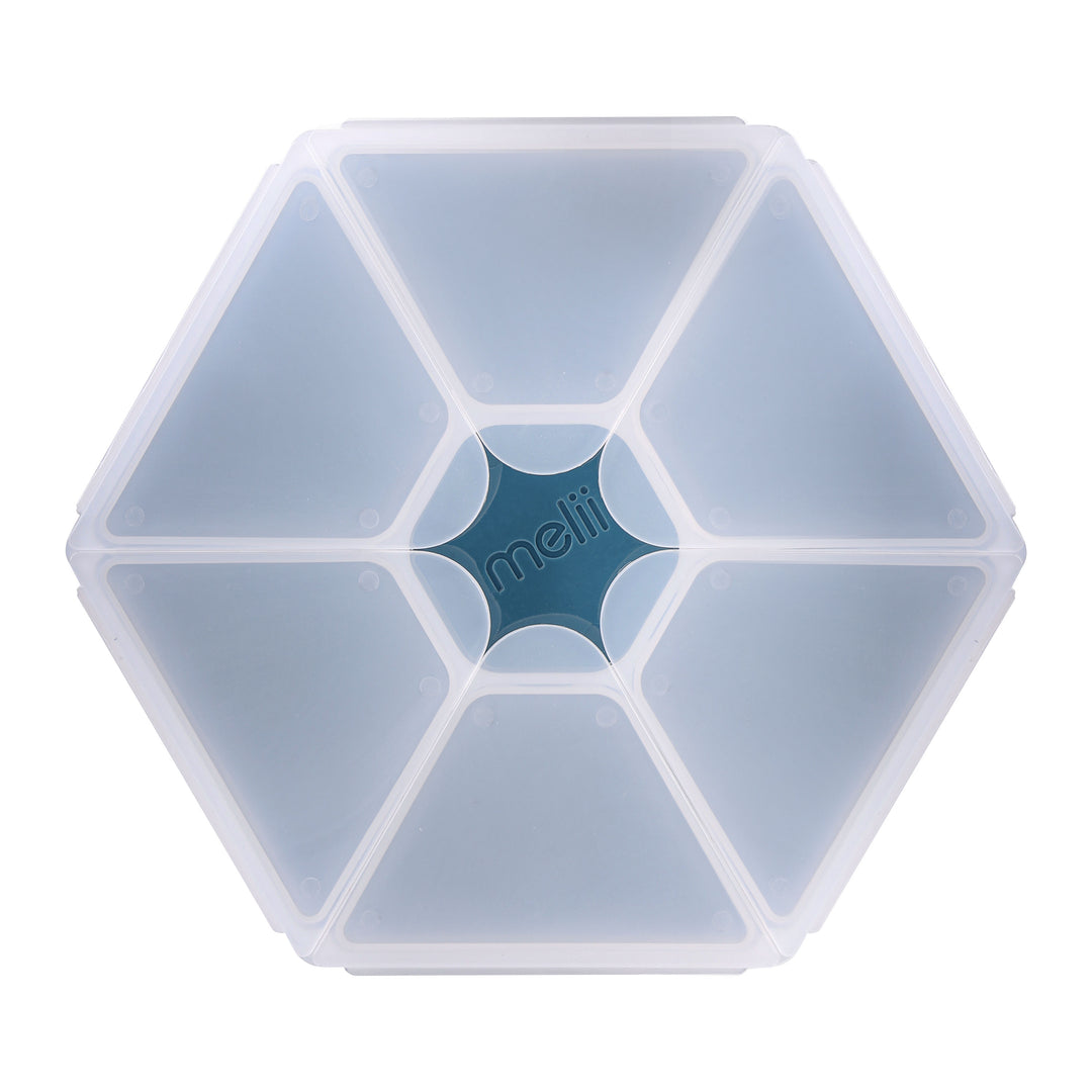 Melii Luxe Hexagon Snackle Box - Blue