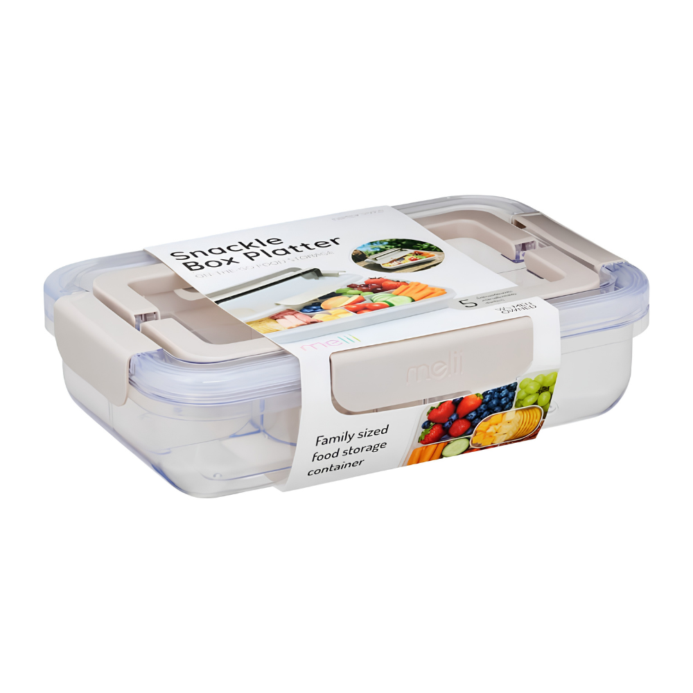 Melii Snackle Box Platter - Family Size - Beige