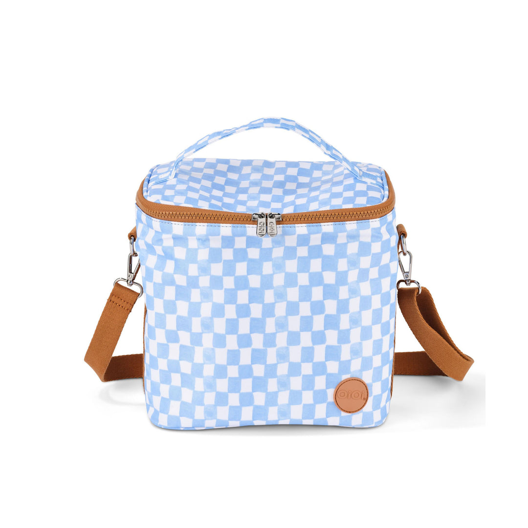 OiOi MIDI Insulated Lunch Bag - Blue Check