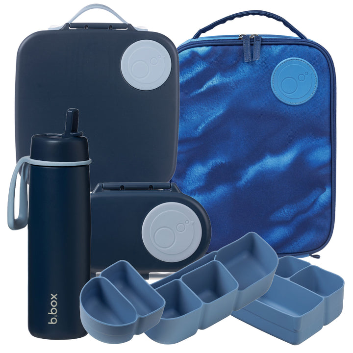 PRE-ORDER b.box Deep Blue + Midnight Lunch & Drink Bundle