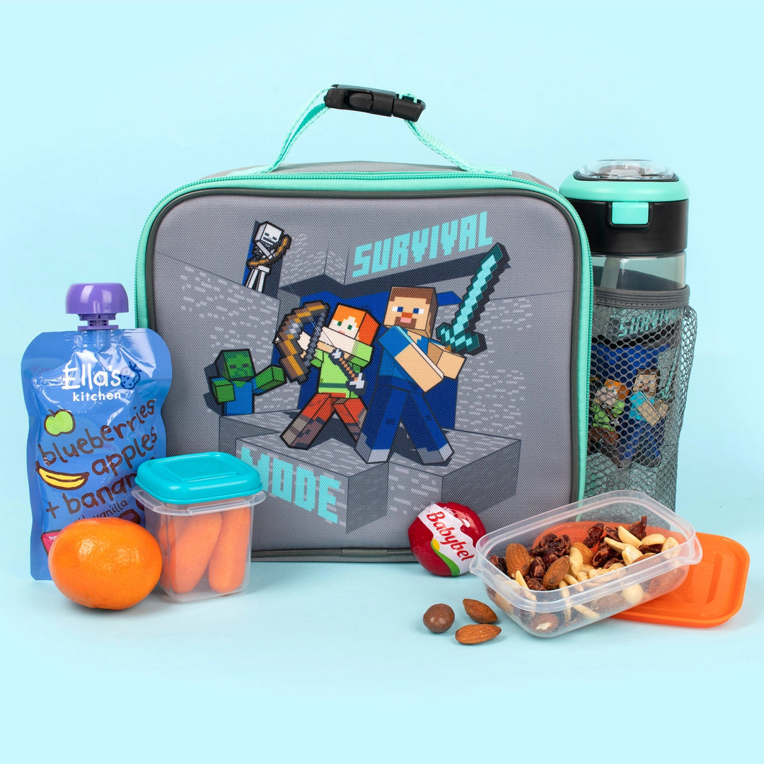 Insulated Lunch Bag - Minecraft - Steve & Alex