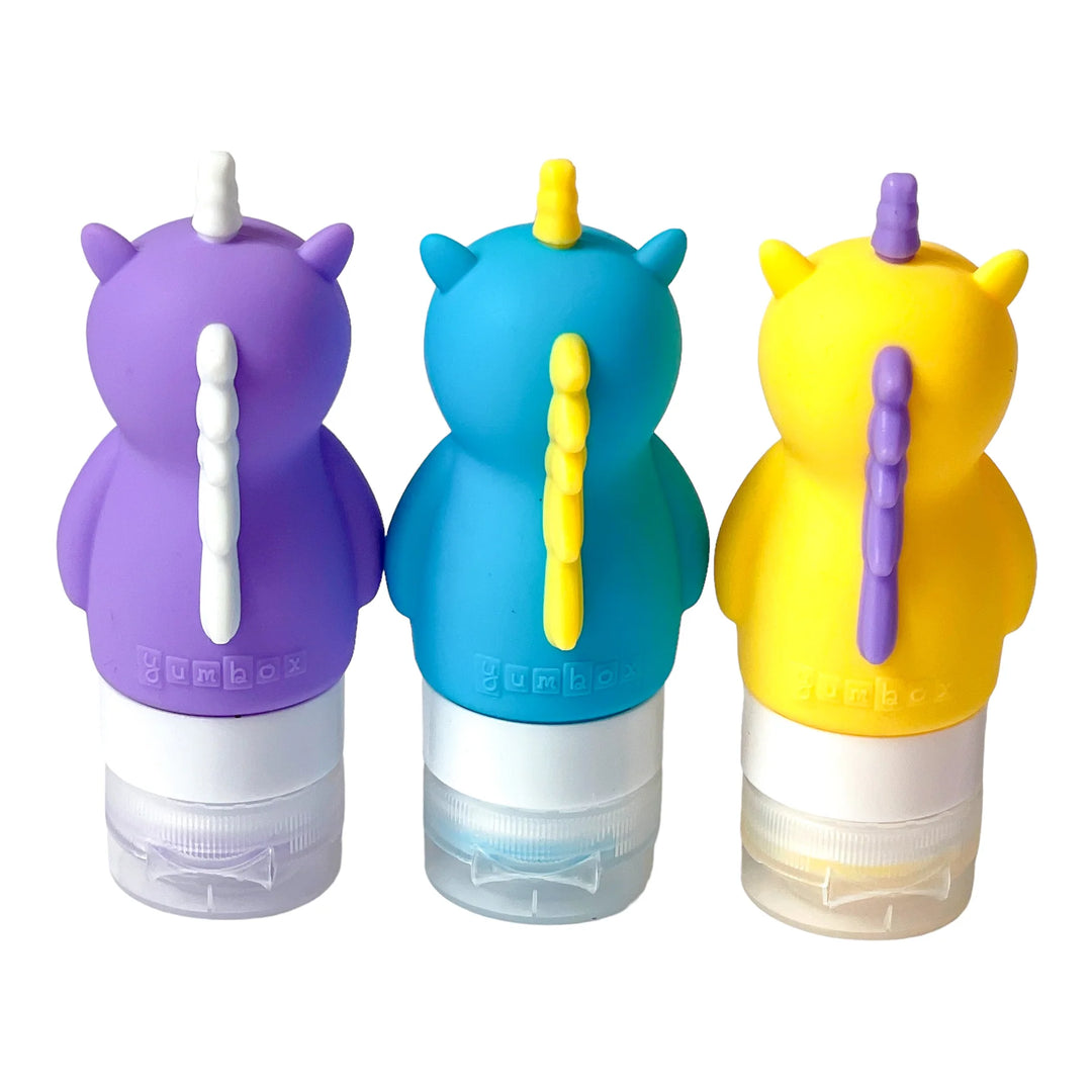 Yumbox Silicone Squeeze Bottles - Unicorn 3pk