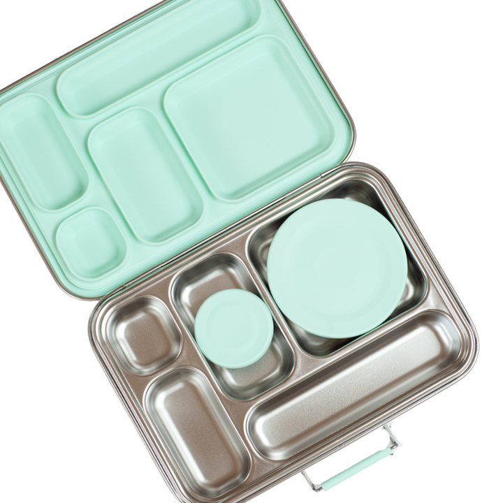 Nudie Rudie Lunch Box Stainless Steel Bento Box & Pots - Mint