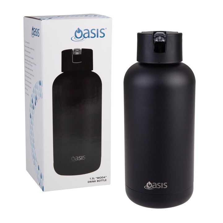Oasis MODA Insulated Drink Bottle 1.5L - Black